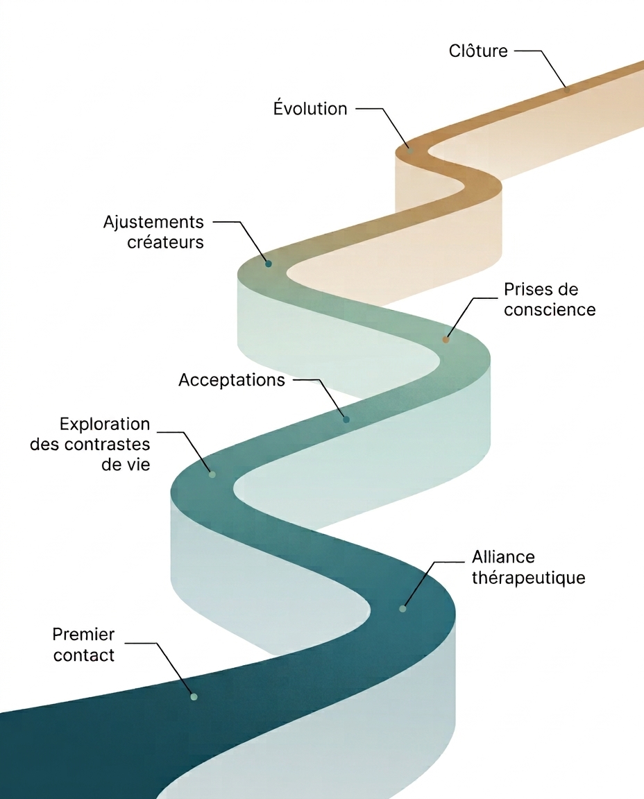 Le chemin du processus thérapeutique en Gestalt-thérapie
